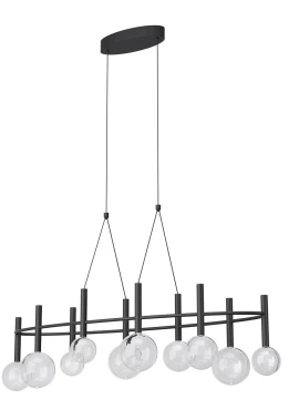 Redo Group - Bolla Lampada a Sospensione Ovale - Nero