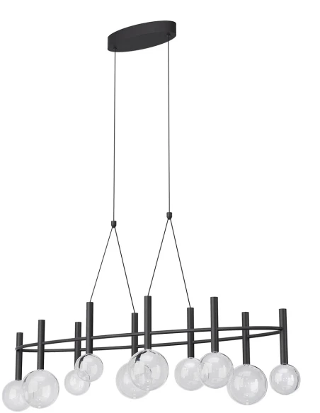 Redo Group - Bolla Oval Pendant Lamp - Black