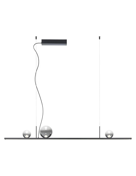 Redo Group - Dune Pendant Lamp - Matte Black / Smoked Shade