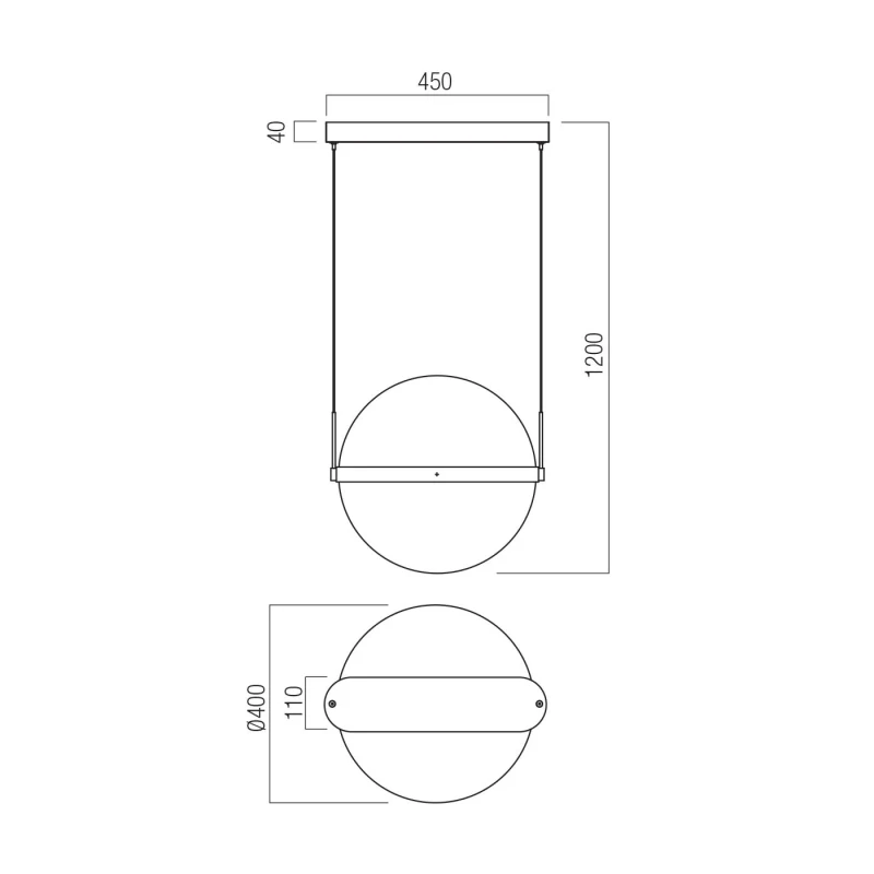 Redo Group - Atlas Pendant Lamp - Matte Black