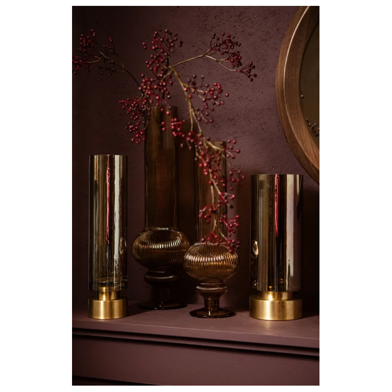 PTMD - Vaso / Portacandele Rotondo Morrible - Ambra