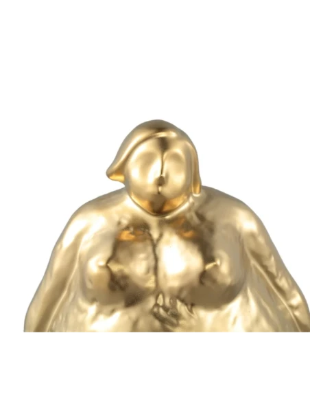PTMD - Scultura Donna Alzata B Oday - Ceramica Dorata