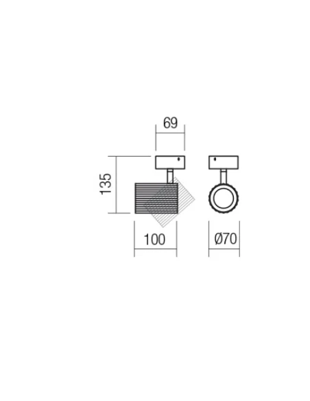 Redo Group - Delphi Miniproiettore Orientabile