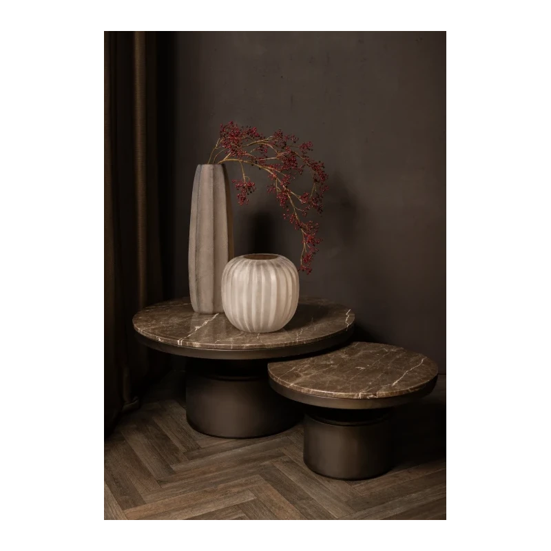 PTMD - Tavolino Breght - Marrone e Nero