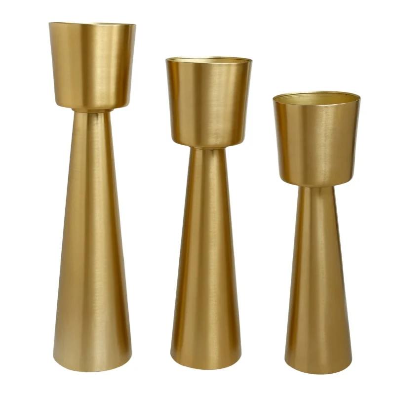 PTMD - Egson Porta Vaso con Piede - Oro