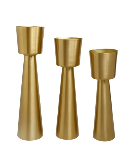 PTMD - Egson Porta Vaso con Piede - Oro