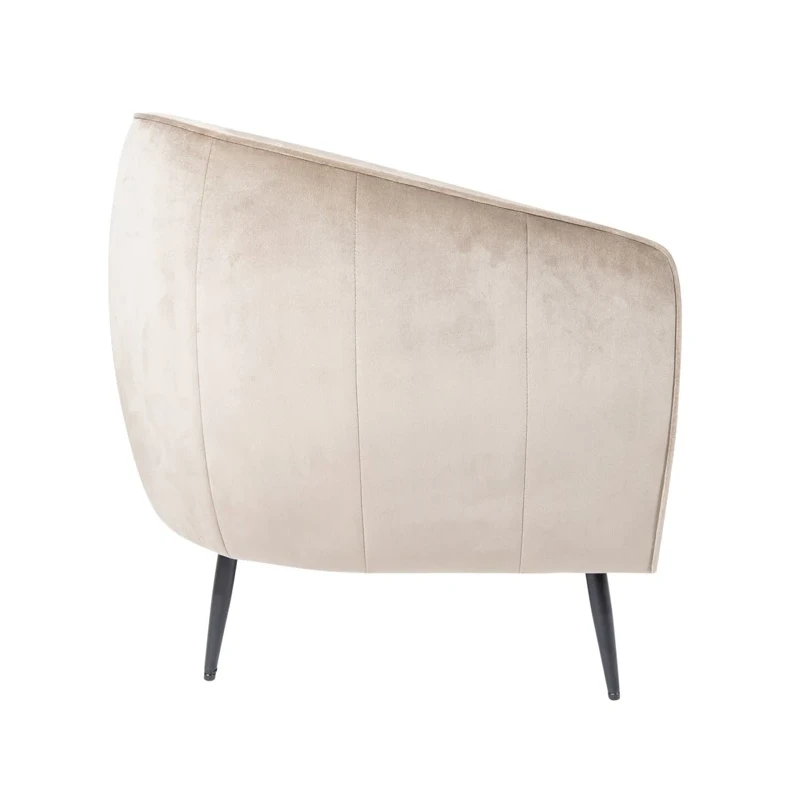 PTMD - Vinn Armchair - Dove Grey Velvet
