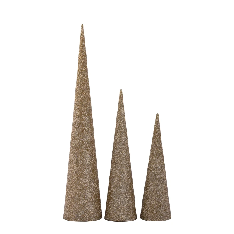 PTMD - Tahani Beaded Christmas Tree Decoration - Gold