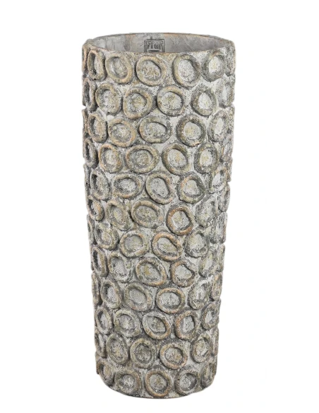 PTMD - Vase with Ginte Circles - Grey Cement