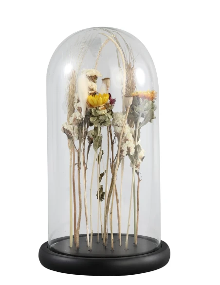 PTMD - Glass Bell Jar with Dried Flowers - A