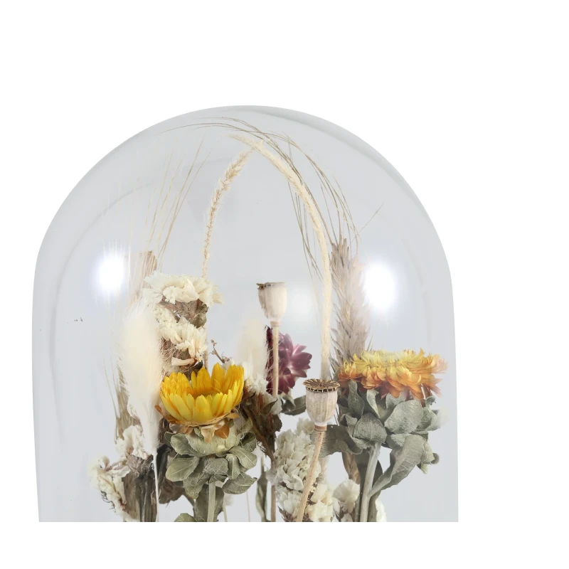 PTMD - Glass Bell Jar with Dried Flowers - A