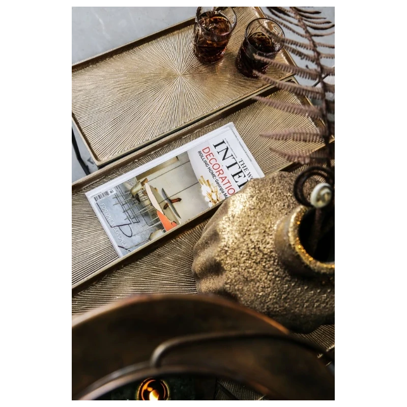 PTMD - Set di 3 Tavolini Daan - Oro / Nero