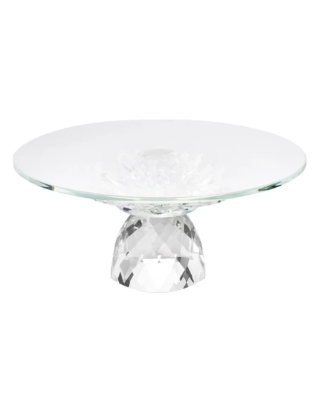 Ottaviani - Crystal Cake Stand - Ø 30 x H 14 cm