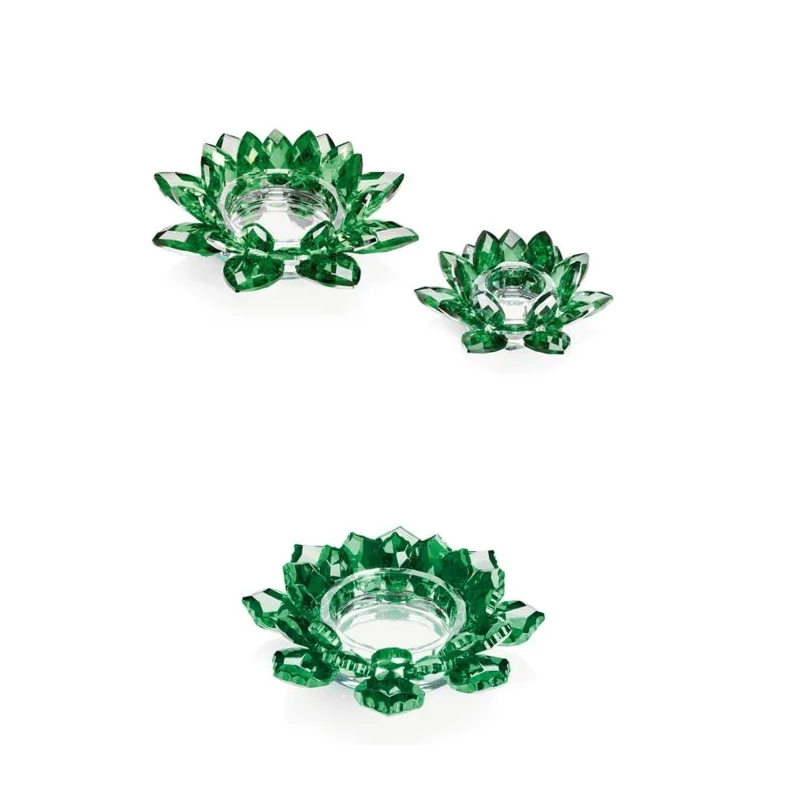 Ottaviani - Candeliere Fiore di Cristallo - Verde