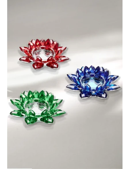 Ottaviani - Candeliere Fiore di Cristallo - Verde