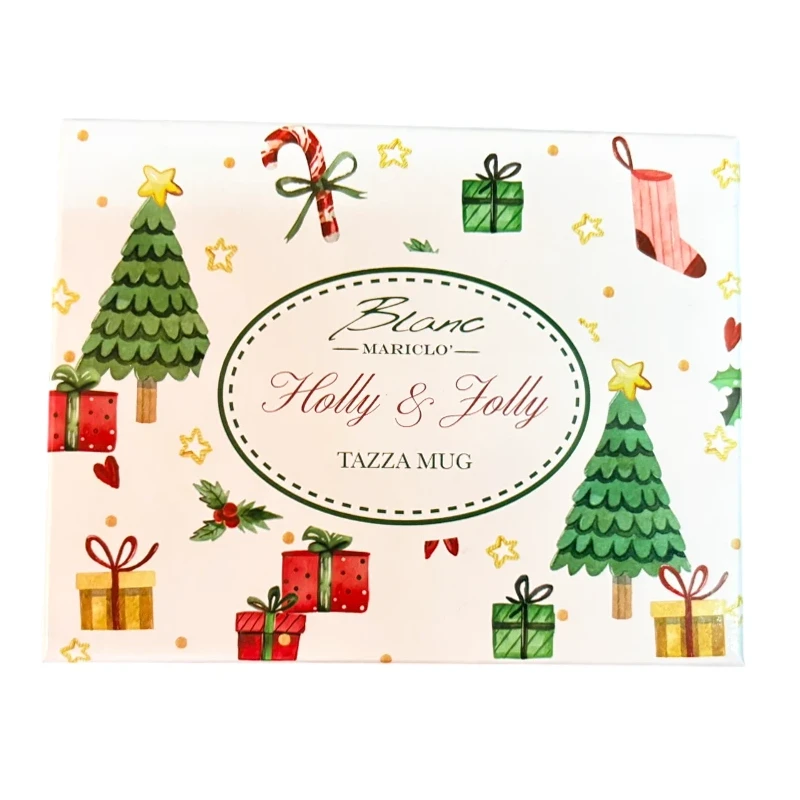 Blanc MariClò - Teapot / Cup with Saucer - Holly and Jolly