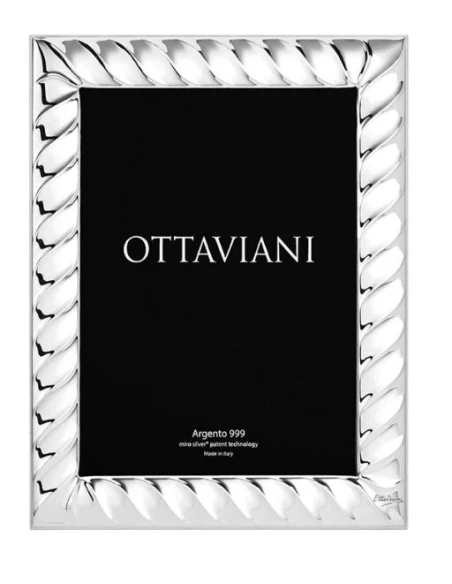 Ottaviani - Torchon Photo Frame - Silver