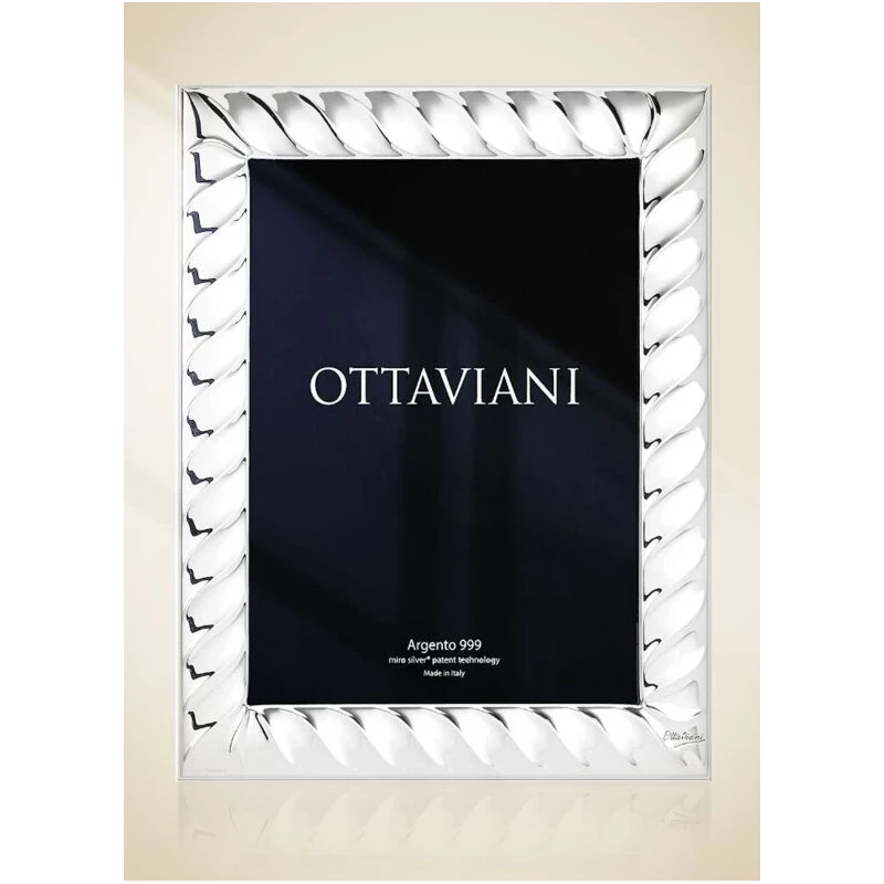 Ottaviani - Torchon Photo Frame - Silver