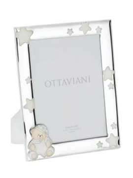 Ottaviani - Teddy Bear Photo Frame - Silver