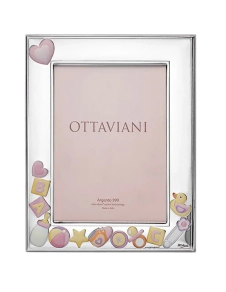 Ottaviani - Little Girl Duck Photo Frame - Silver