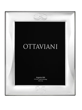 Ottaviani - Silver Wedding Anniversary Photo Frame - Silver