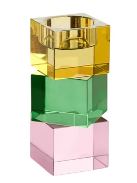 Ottaviani - Colored Crystal Candlestick - Medium