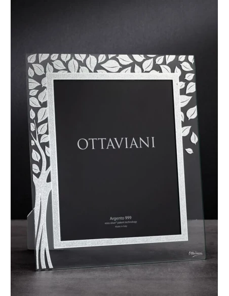 Ottaviani - Tree of Life Crystal Photo Frame - Silver Leaf
