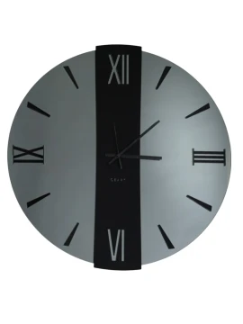 Ceart - Vega Mirror Wall Clock - Smoked Black