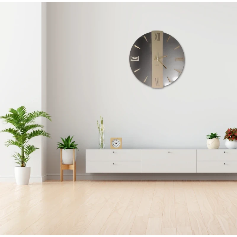 Ceart - Vega Mirror Wall Clock - Copper/Metallic Gold