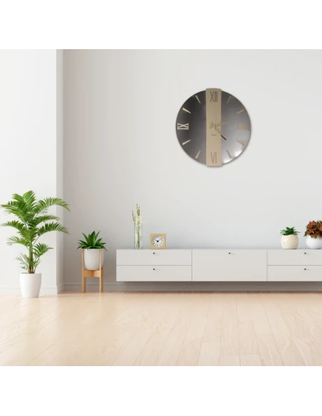 Ceart - Vega Mirror Wall Clock - Copper/Metallic Gold