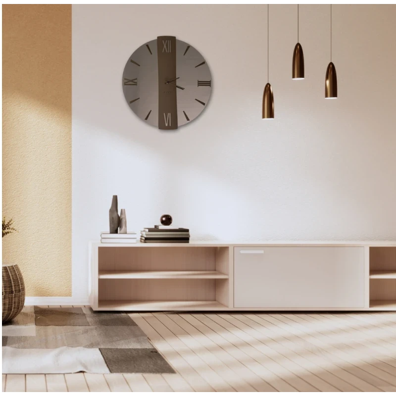 Ceart - Orologio da Parete a Specchio Vega - Ramato / Bronzo Corten