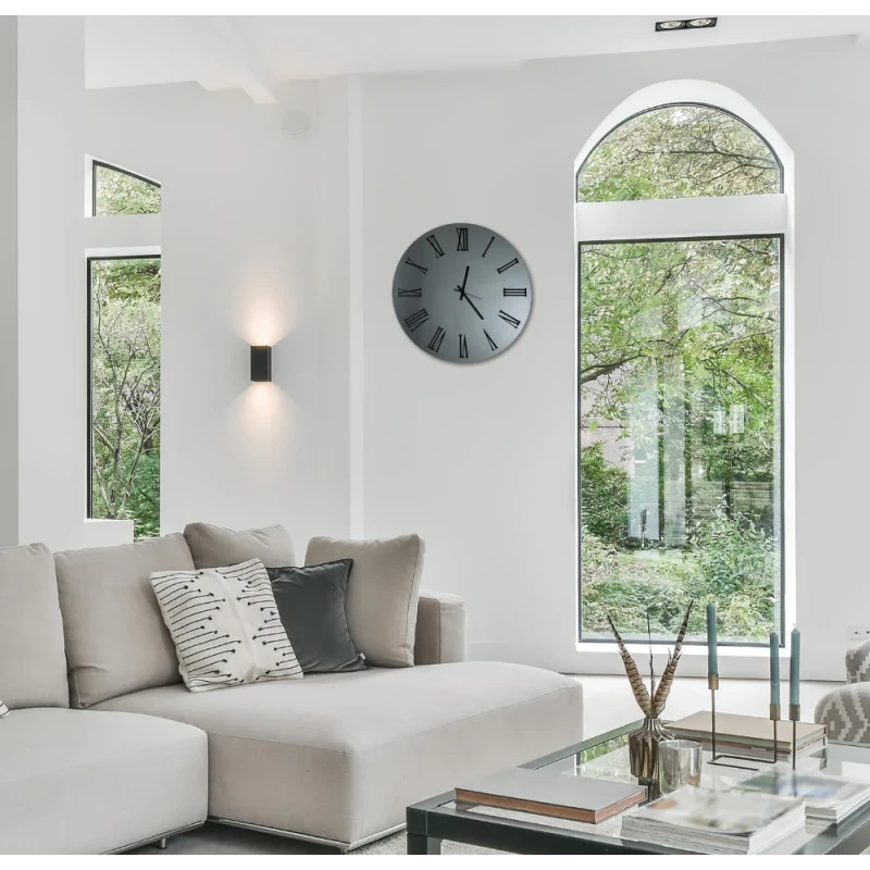 Ceart - Sirio Mirror Wall Clock - Smoked Black