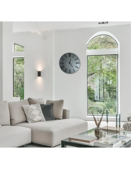 Ceart - Sirio Mirror Wall Clock - Smoked Black