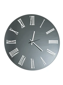 Ceart - Sirio Mirror Wall Clock - Smoked Black / White