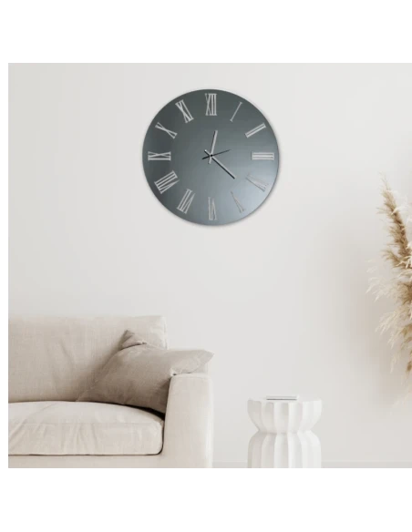 Ceart - Sirio Mirror Wall Clock - Smoked Black / White