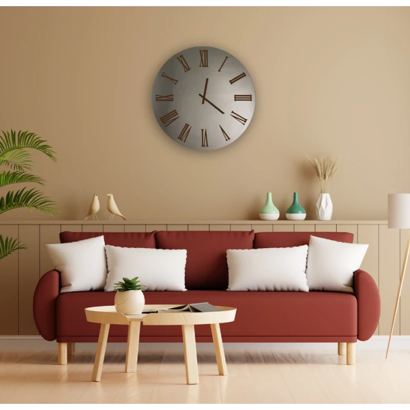 Ceart - Sirio Mirror Wall Clock - Copper/Corten Bronze