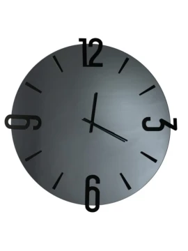 Ceart - Orologio da Parete a Specchio Alfa - Nero Fumè