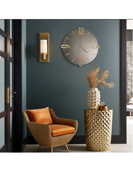 Ceart - Orologio da Parete a Specchio Alfa - Ramato / Oro Metallizzato