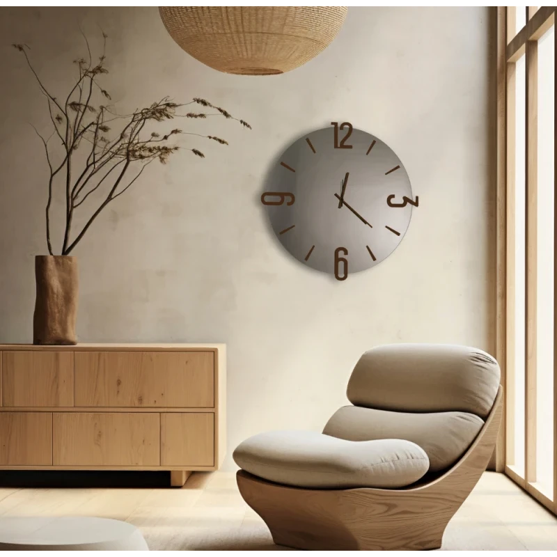 Ceart - Alfa Mirror Wall Clock - Copper/Corten Bronze