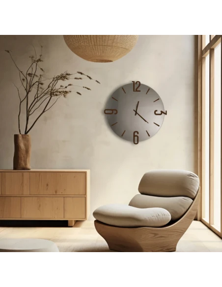 Ceart - Alfa Mirror Wall Clock - Copper/Corten Bronze