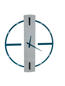 Ceart - Aria Mirror Wall Clock - Petrol Blue