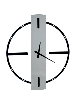 Ceart - Orologio da Parete a Specchio Aria - Nero Pastello