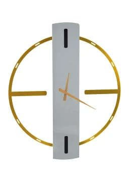Ceart - Aria Mirror Wall Clock - Metallic Gold