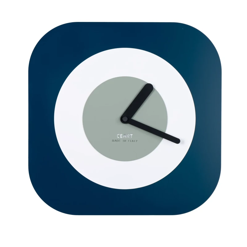Ceart - Orologio da Parete Girotondo - Petrolio / Bianco / Verde