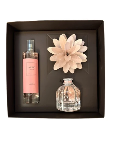 Muhà - Gift Set: "Flower" Diffuser + Room Spray - Neroli and Patchouli