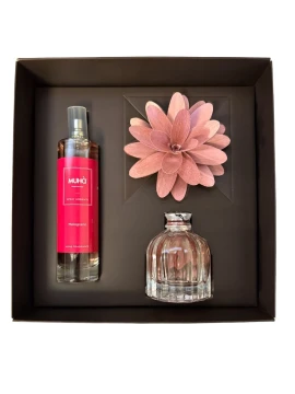 Muhà - Gift Set: "Flower" Diffuser + Room Spray - Pomegranate