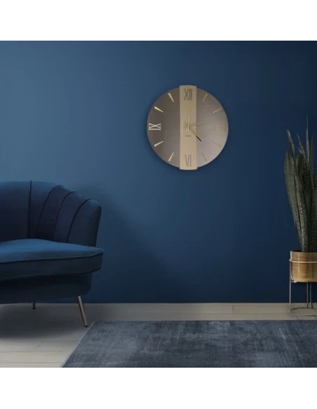 Ceart - Vega Mirror Wall Clock - Copper/Metallic Gold