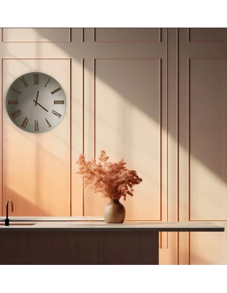 Ceart - Sirio Mirror Wall Clock - Copper/Corten Bronze