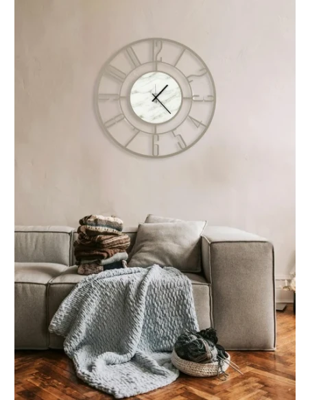 Ceart - Penelope Wall Clock - Pastel Dove Grey