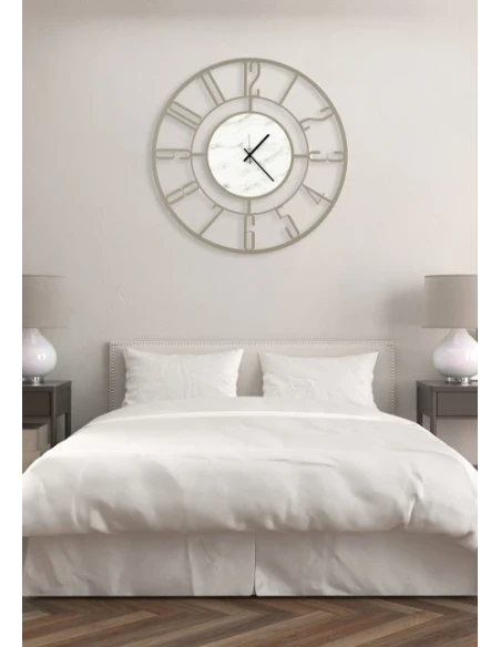 Ceart - Penelope Wall Clock - Pastel Dove Grey